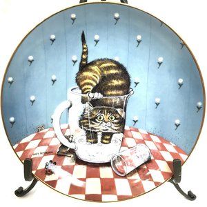 Gary Patterson Comical Cats Collector Plate